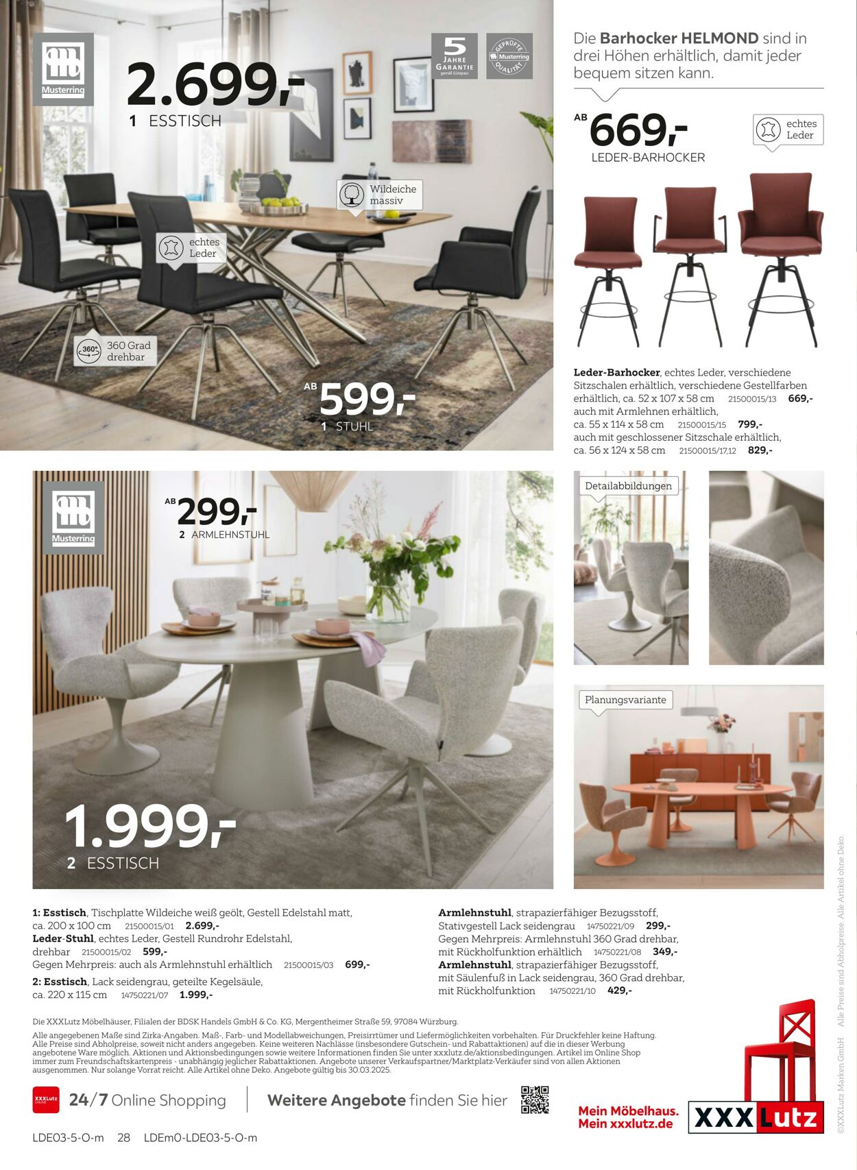 Prospekt XXXLutz 17.03.2025 - 31.03.2025