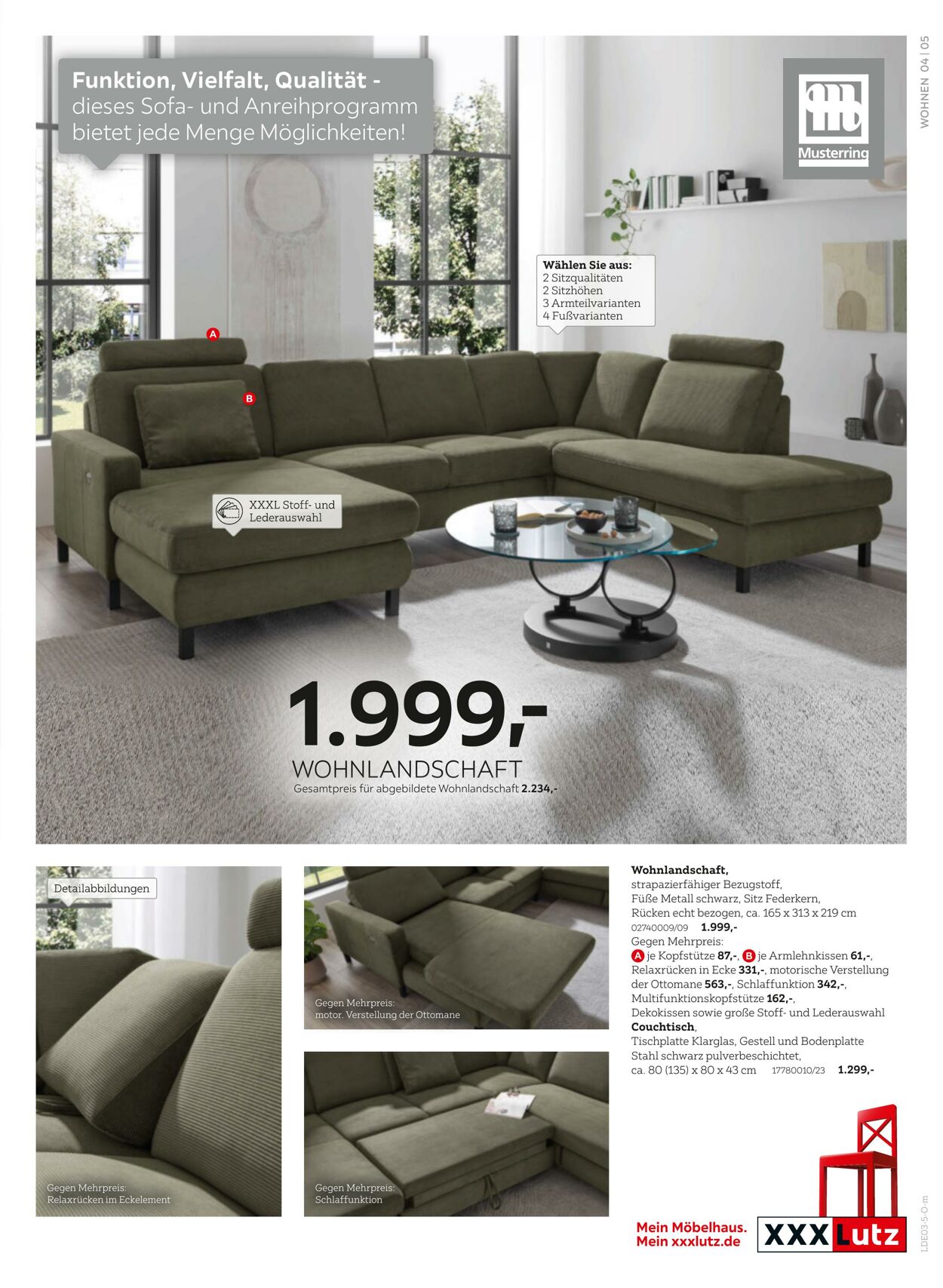 Prospekt XXXLutz 17.03.2025 - 31.03.2025